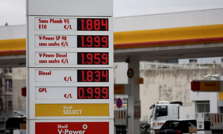 price shell gas